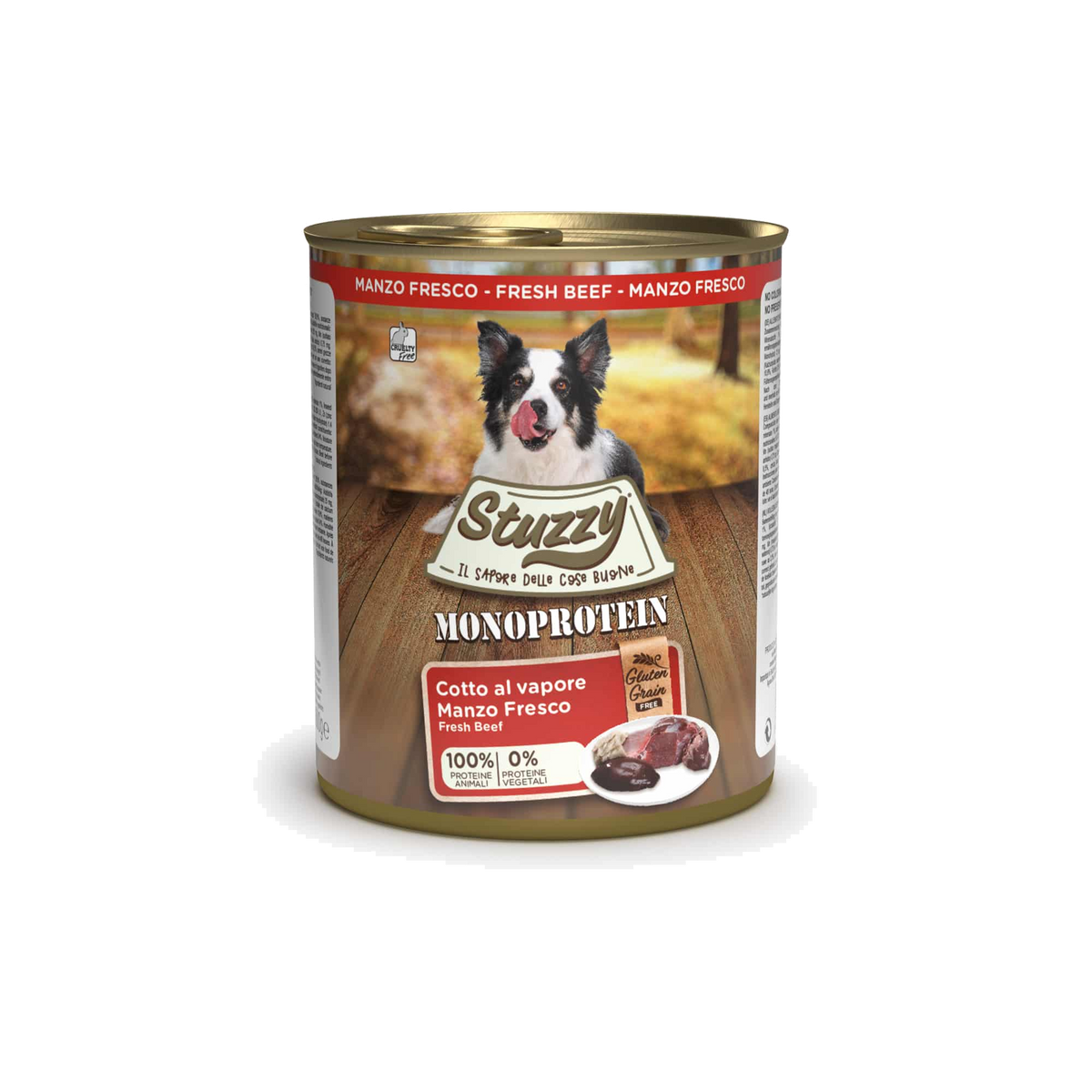 Cibo umido per cani Stuzzy Monoprotein manzo fresco