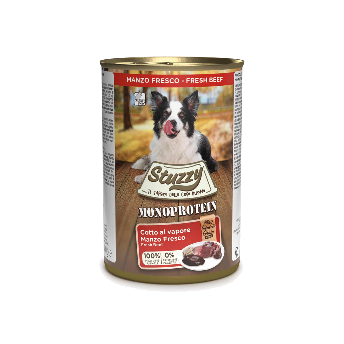 Cibo umido per cani Stuzzy Monoprotein manzo fresco