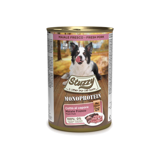 Cibo umido per cani Stuzzy Monoprotein maiale fresco