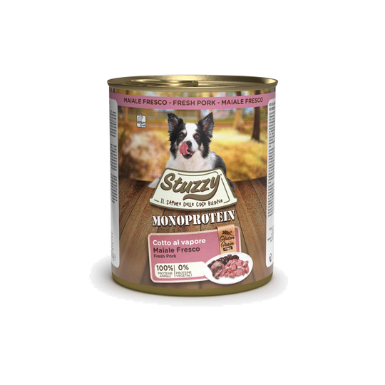 Cibo umido per cani Stuzzy Monoprotein maiale fresco