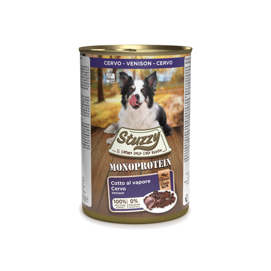 Cibo umido per cani Stuzzy Monoprotein cervo