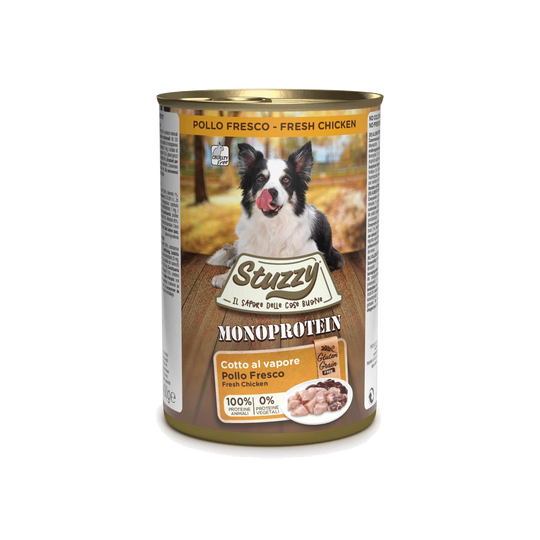 Cibo umido per cani Stuzzy Monoprotein pollo fresco