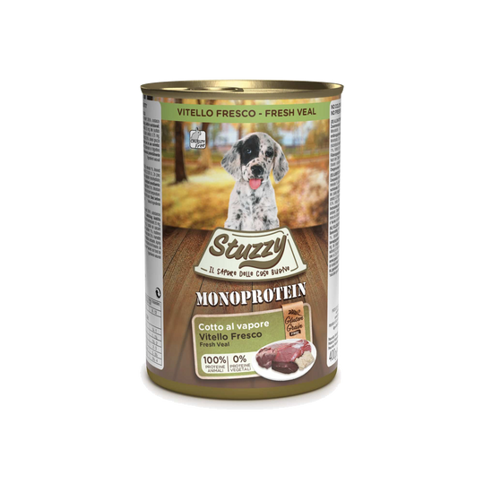 Cibo umido per cuccioli Stuzzy Monoprotein vitello