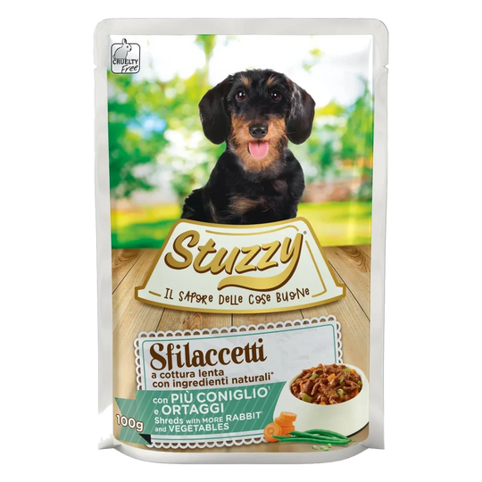 Cibo umido per cani adulti Stuzzy Speciality coniglio e verdure, busta 100 g