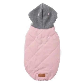 Felpa con cappuccio per cani FuzzYard Cremorne rosa