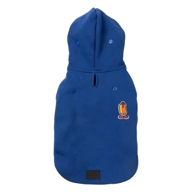 Felpa con cappuccio per cani FuzzYard The Homies blu