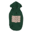 Felpa con cappuccio per cani FuzzYard Treats verde