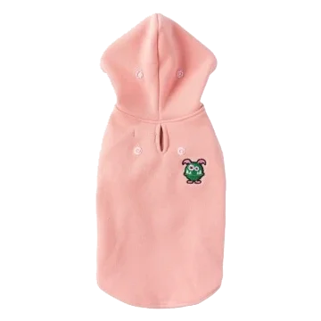 Felpa con cappuccio per cani FuzzYard Yardsters rosa