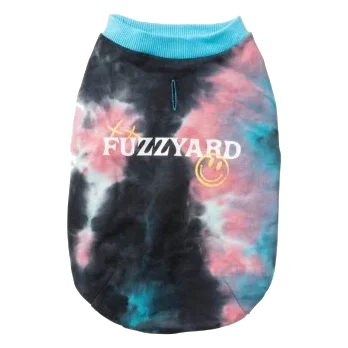 Felpa per cani FuzzYard Smiley Tie-rus blu multicolore