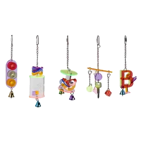 Assortimento di giochi acrilici MIDI per uccelli