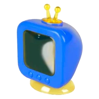 Televisore gioco blu per roditori