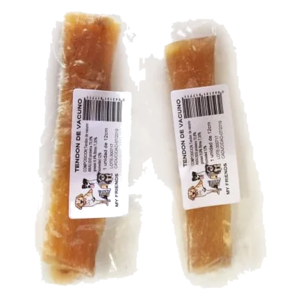 Tendine bovino da masticare per cani, 12, 20 o 25 cm