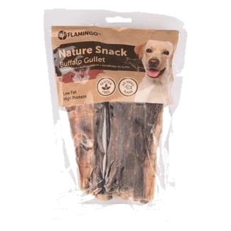 Snack naturali per cani esofago di bufalo Flamingo, 100 g