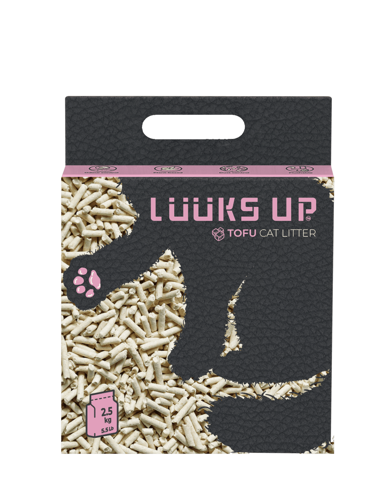 Lettiera per gatti al tofu Luucks Up, 6 litri