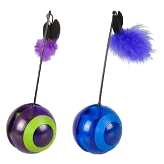 Gioco oscillante con LED e suono per gatti, 23,5 cm