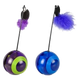 Gioco oscillante con LED e suono per gatti, 23,5 cm