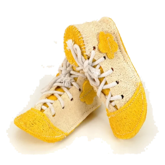 Scarpa in luffa da masticare per cani